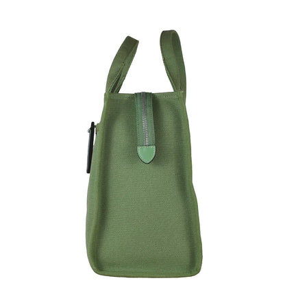 Canvas Cargo Tote Bag, Soft Green