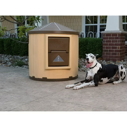 Insulated Colossal Round Barn Premium Palace Dog House