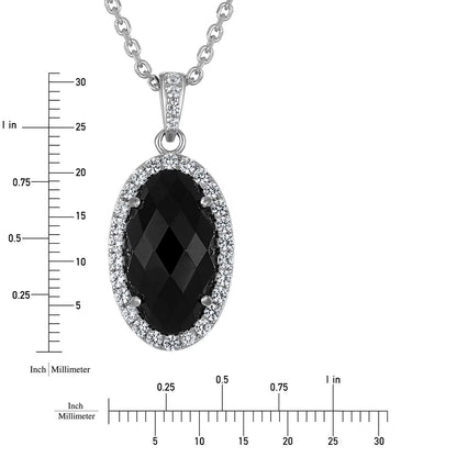 White Sapphire Dangle Earrings & Pendant Necklace Set