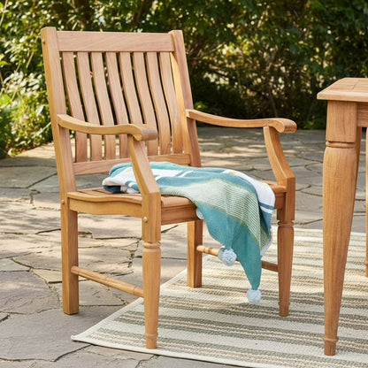 Pacific Teak Outdoor Dining Patio Set, 6pc