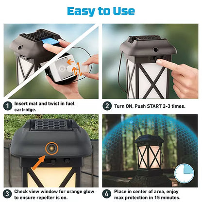 Thermacell Cambridge Mosquito Repellent Lantern with 12-Hour Refill