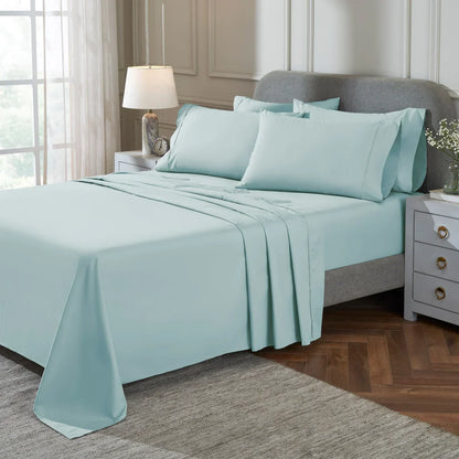 Therapedic 300 Thread Count 6-piece Peached Percale Sheet Set