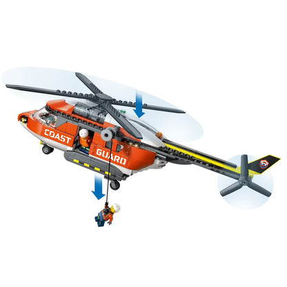 LEGO City Coast Guard Helicopter Toy for Kids, 551 pc.