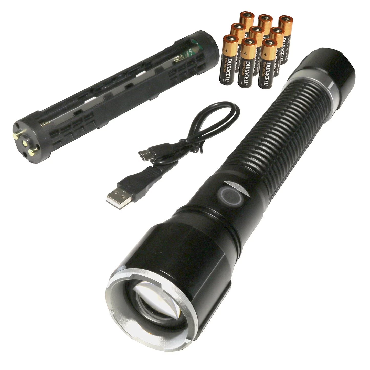 8,000 Lumen Dual Power Flashlight