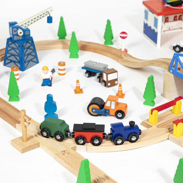 Wooden Train Set, 100 pc.