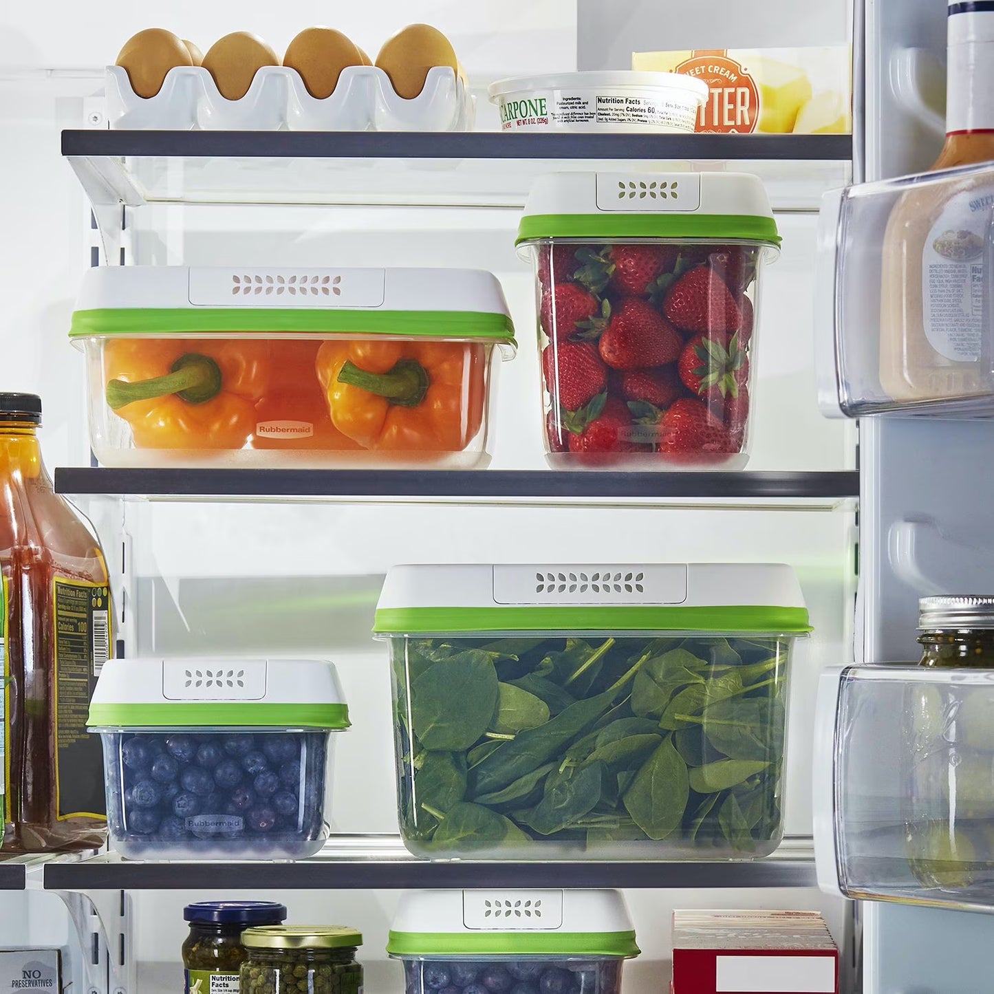 FreshWorks 8-Piece Food Storage Containers