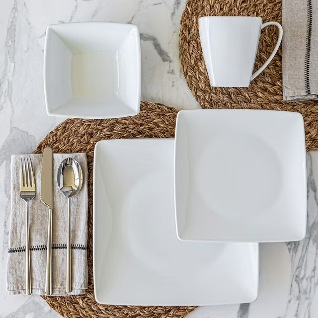32-Piece Squared Dinnerware Set