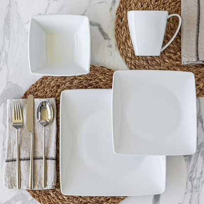 32-Piece Squared Dinnerware Set