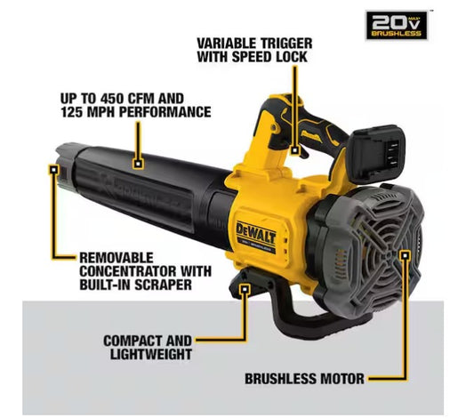 Handheld Leaf Blower with Concentrator Nozzle (Tool Only)