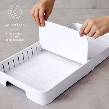 Food Container Lid Organizer, 40-Lid Capacity