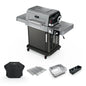 Propane Grill & Smoker Outdoor Cooking System 5-in-1