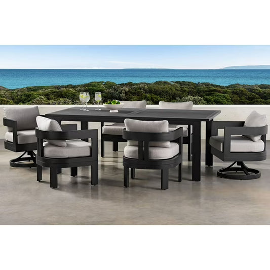 Palmero Dining Set with Sunbrella Fabric, 7pc