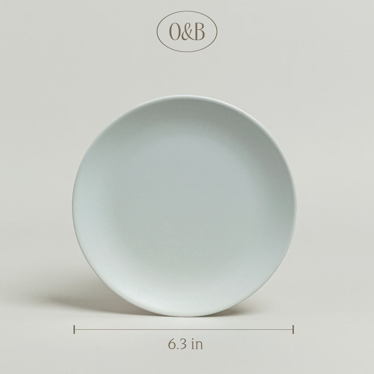 Over&Back Coupe Stoneware App Plate, Set of 4
