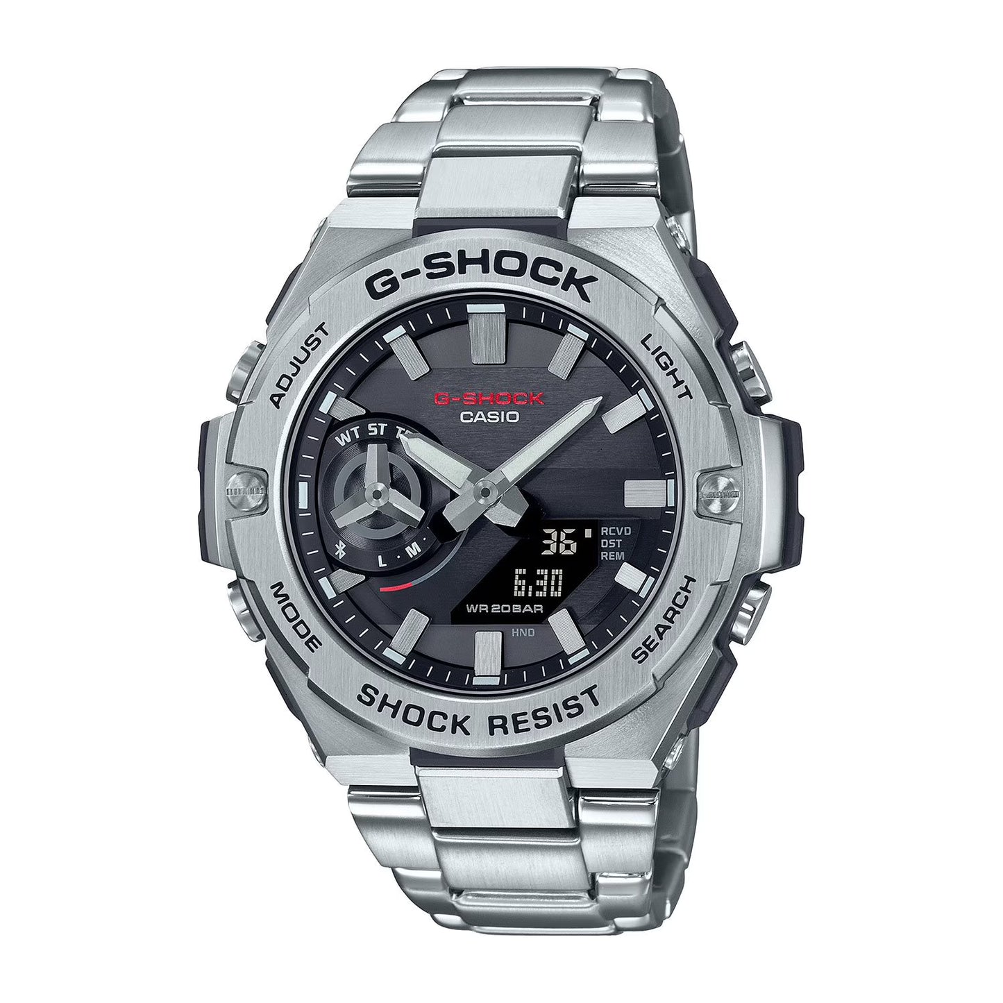 G-Shock Solar Powered Mobile Link G-Steel Bracelet Watch, 47mm
