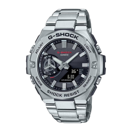 G-Shock Solar Powered Mobile Link G-Steel Bracelet Watch, 47mm