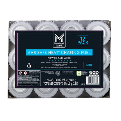6-Hour Safe Heat Chafing Fuel with PowerPad, 12 ct.