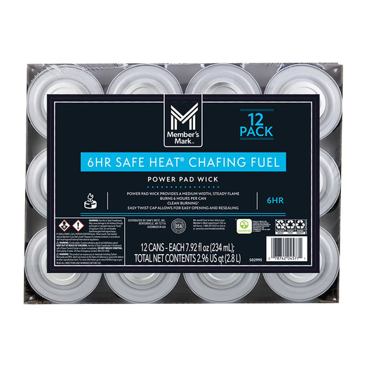 6-Hour Safe Heat Chafing Fuel with PowerPad, 12 ct.
