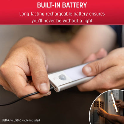 Magnetic LED Rechargeable Light Bar, 2 Pack