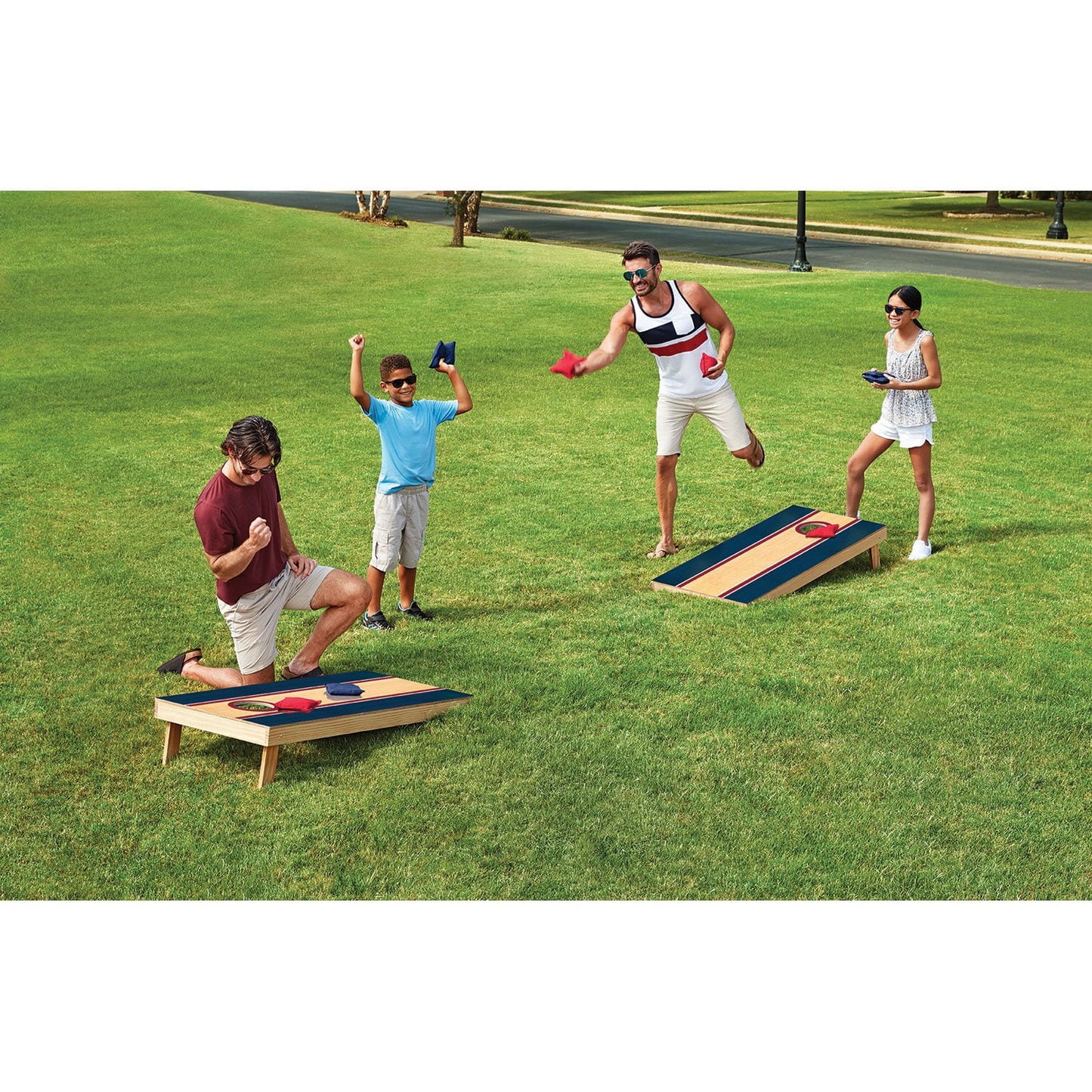 Cornhole Board Set with LED Lights - Official Size 2' x 4'