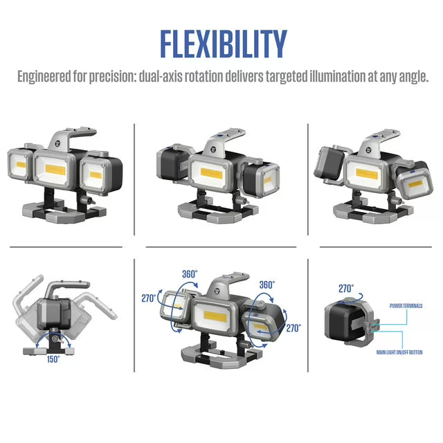 2000 Lumen LED Rechargeable Work Light