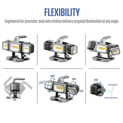 2000 Lumen LED Rechargeable Work Light