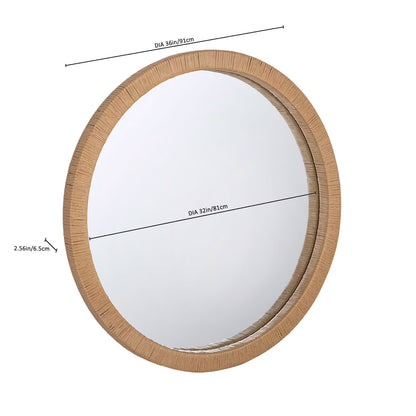 Handwoven 36" Vanity Mirror