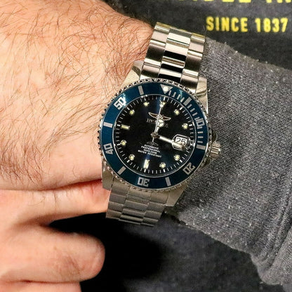 Men's Pro Diver Automatic 44mm Silver, Blue Dial