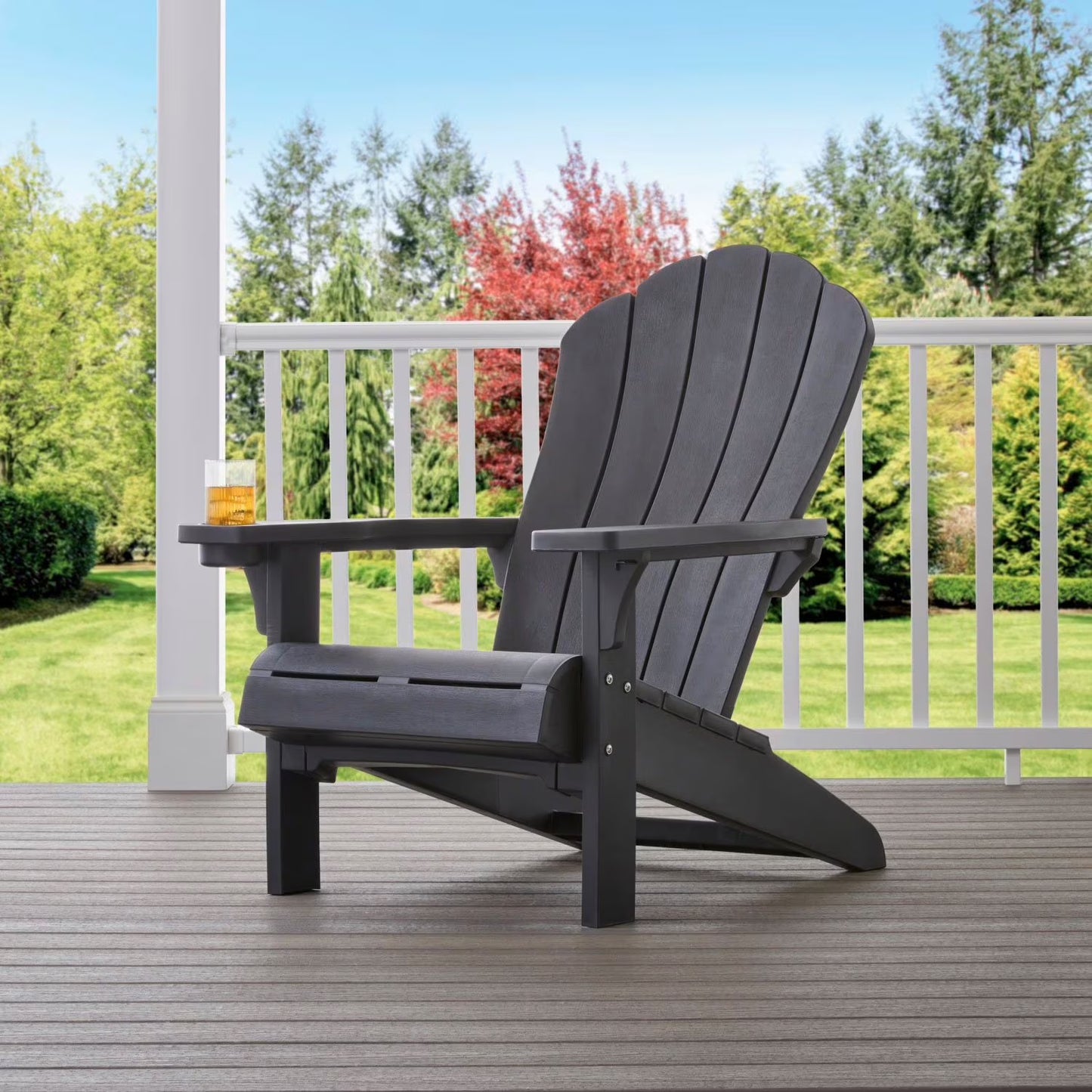 Everest Adirondack Chair with Integrated Cupholder