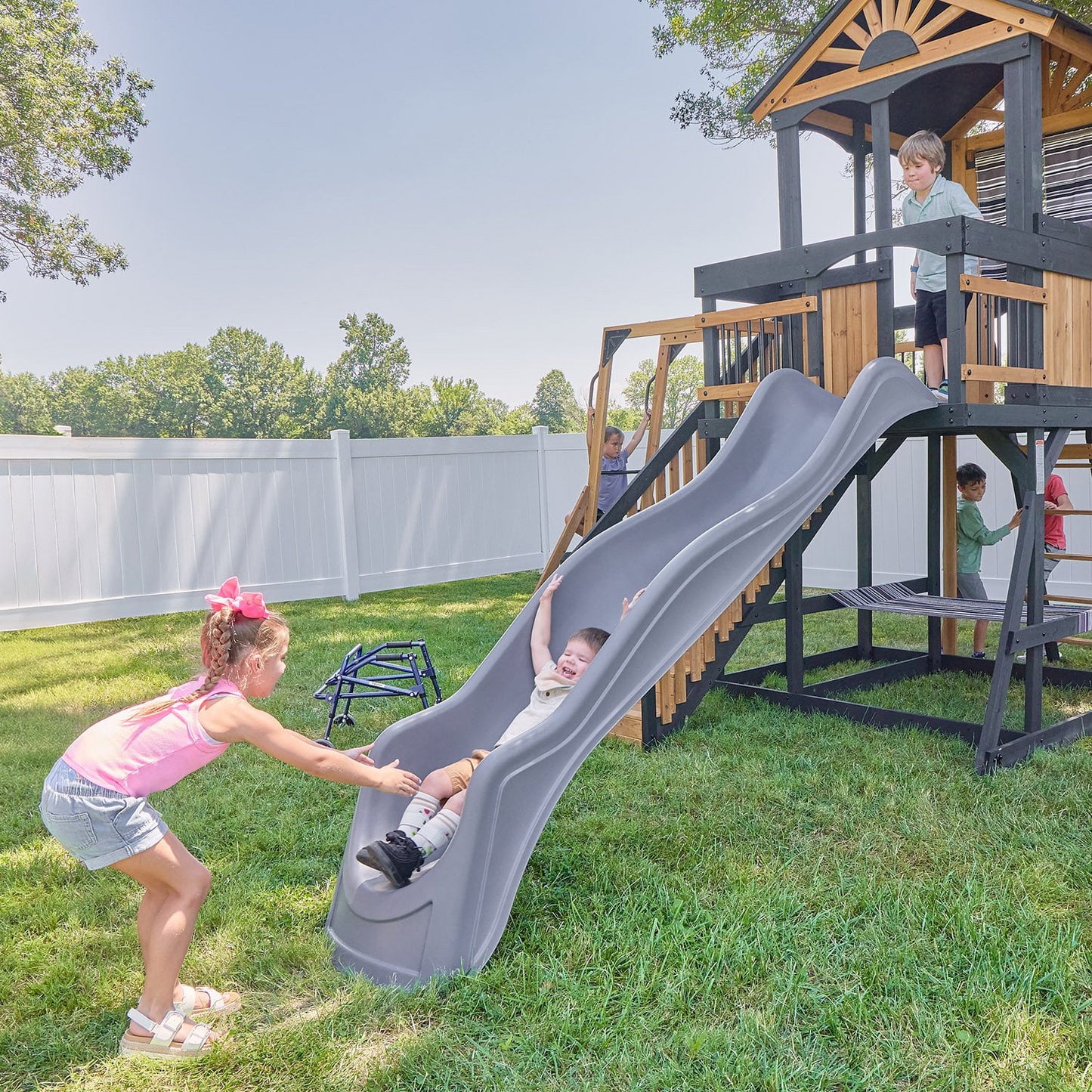 Backyard Discovery Oceanview II Cedar Wood Swing Set