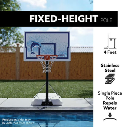 Poolside Impact Portable Basketball System, 44"