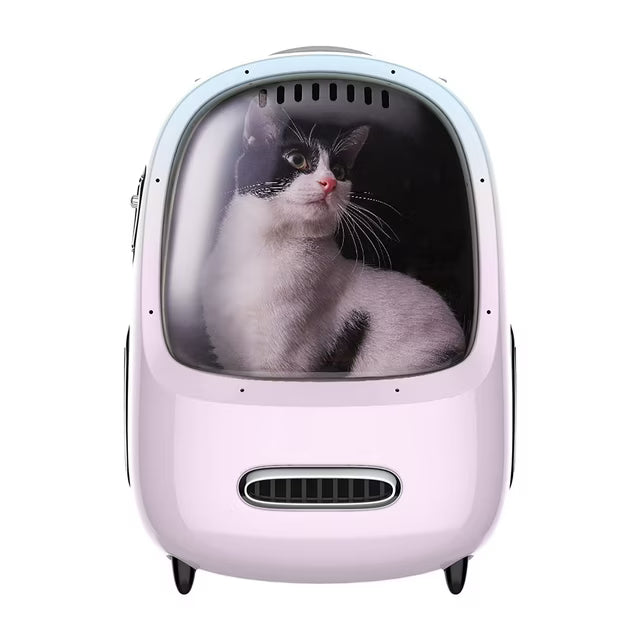Smart Cat Carrier with Built-in Ventilation & UV Protection