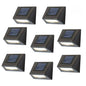 Solar Bronze Integrated LED Downcast Deck Lights, 8-Pack