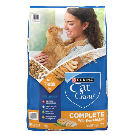 Chicken Flavored, Dry Cat Food, 25 lbs.