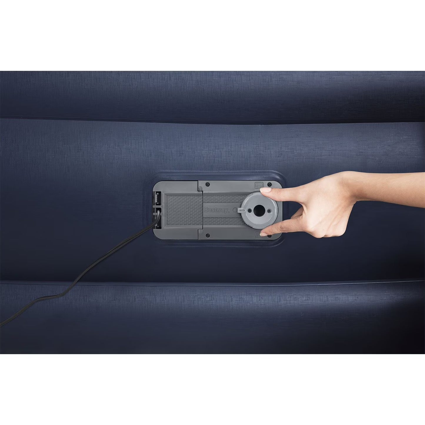 22" King Air Mattress w/ Pump and Antimicrobial Coat