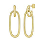 Open Oval Dangle Earring in 14K Yellow Gold