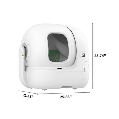 Purobot Max Pro AI-Powered Smart Litter Box with Visual Health Monitoring