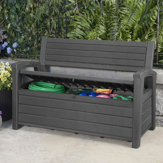 Keter Hudson Plastic Storage Bench