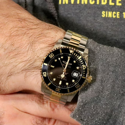 Men's Pro Diver Automatic 44mm Two Tone, Black dial