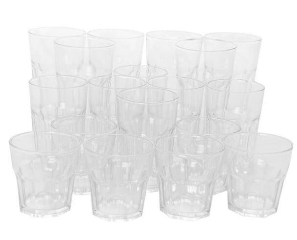 3-Different Sizes Glassware Set (Set of 18)