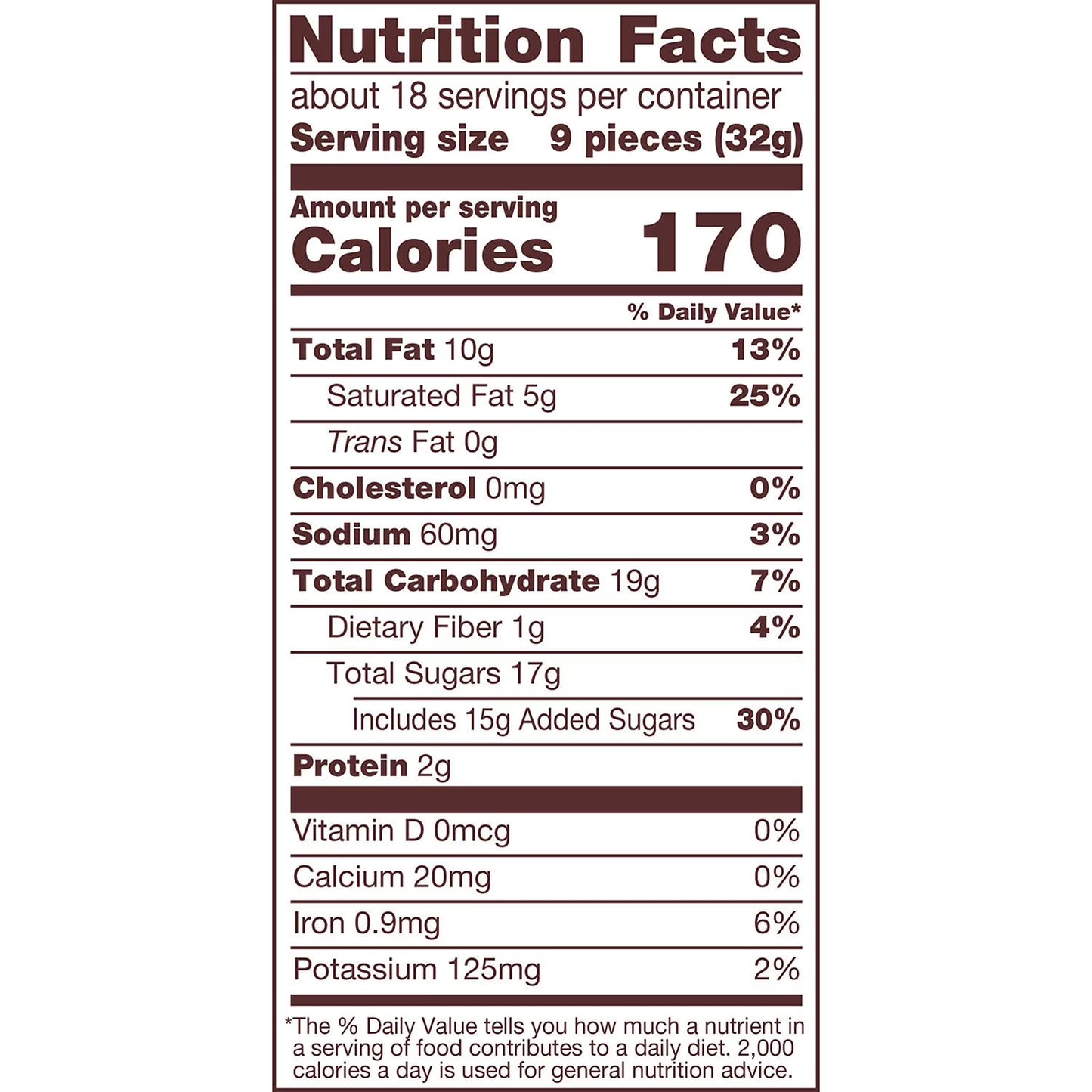 Valentine Chocolate Peanut Butter Creme Mini Hearts Candy, 20 oz