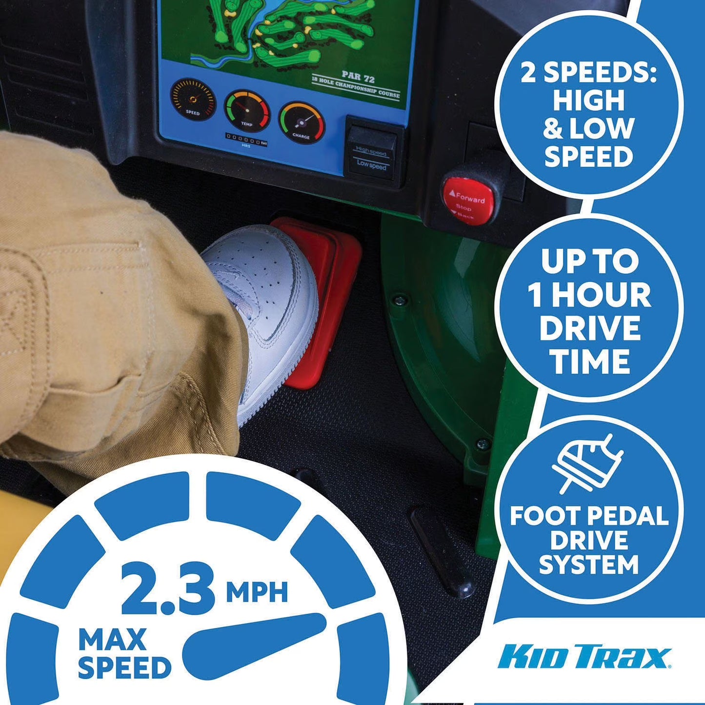 12V Golf Cart Ride-On with Golf Accessories