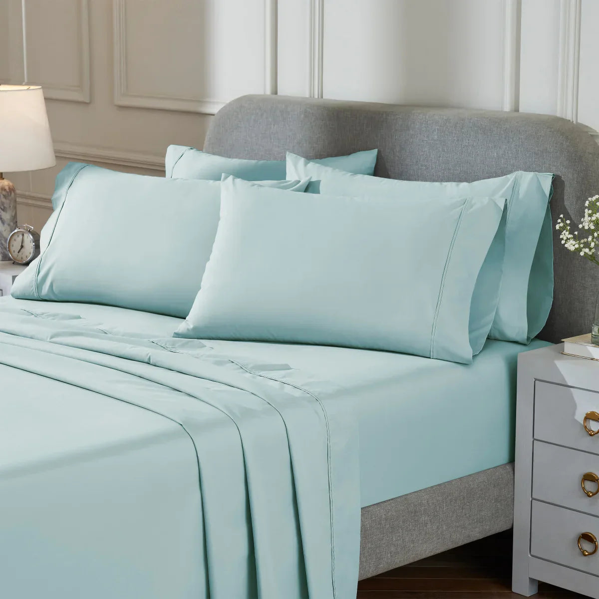 Therapedic 300 Thread Count 6-piece Peached Percale Sheet Set