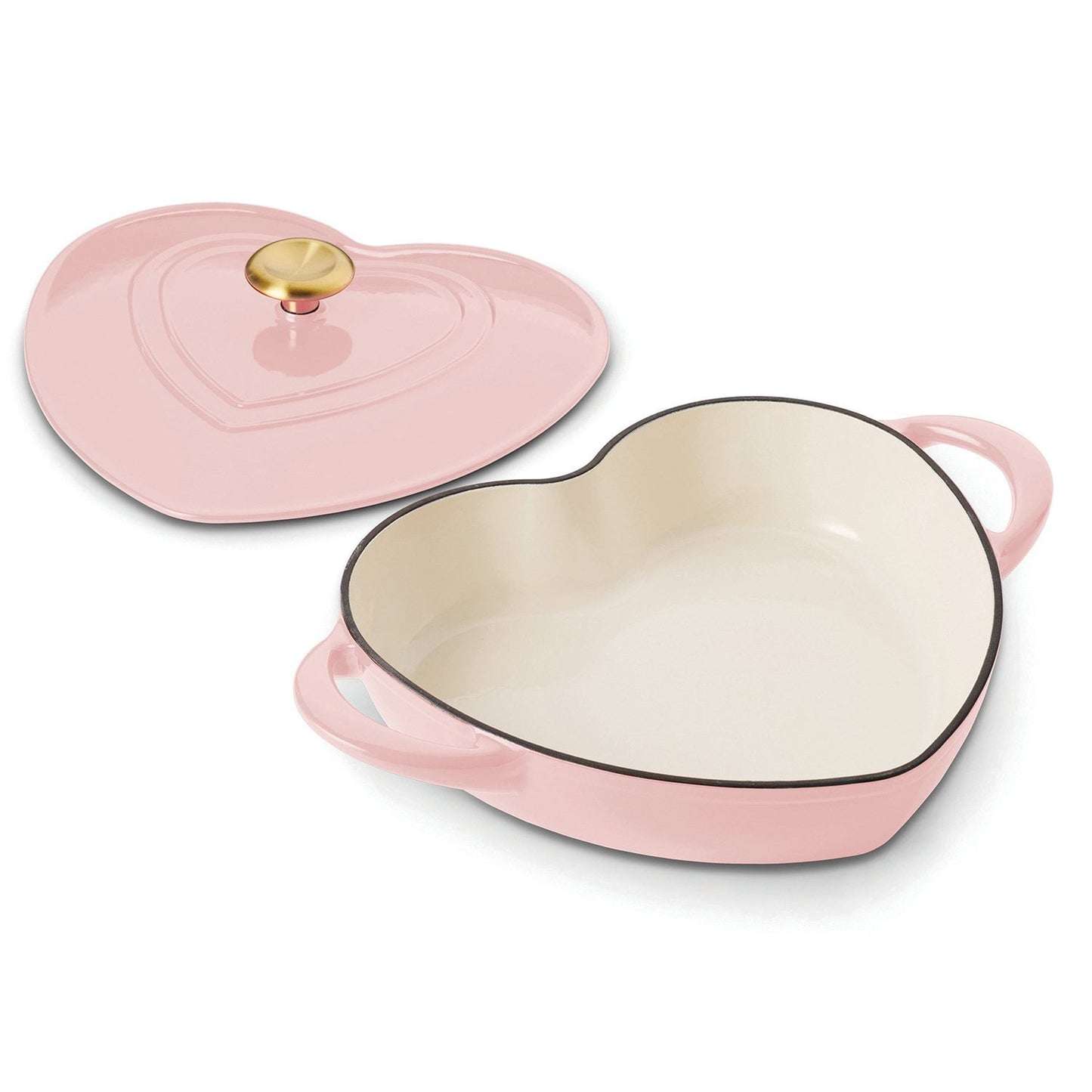 Tramontina 3-Quart Heart Shape Enameled Cast Iron Dutch Oven