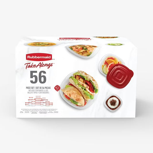 56-Piece Food Storage Containers With Lids Set