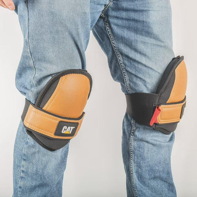 Ultra-Soft Synthetic Leather Knee Pads - Large
