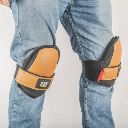 Ultra-Soft Synthetic Leather Knee Pads - Large