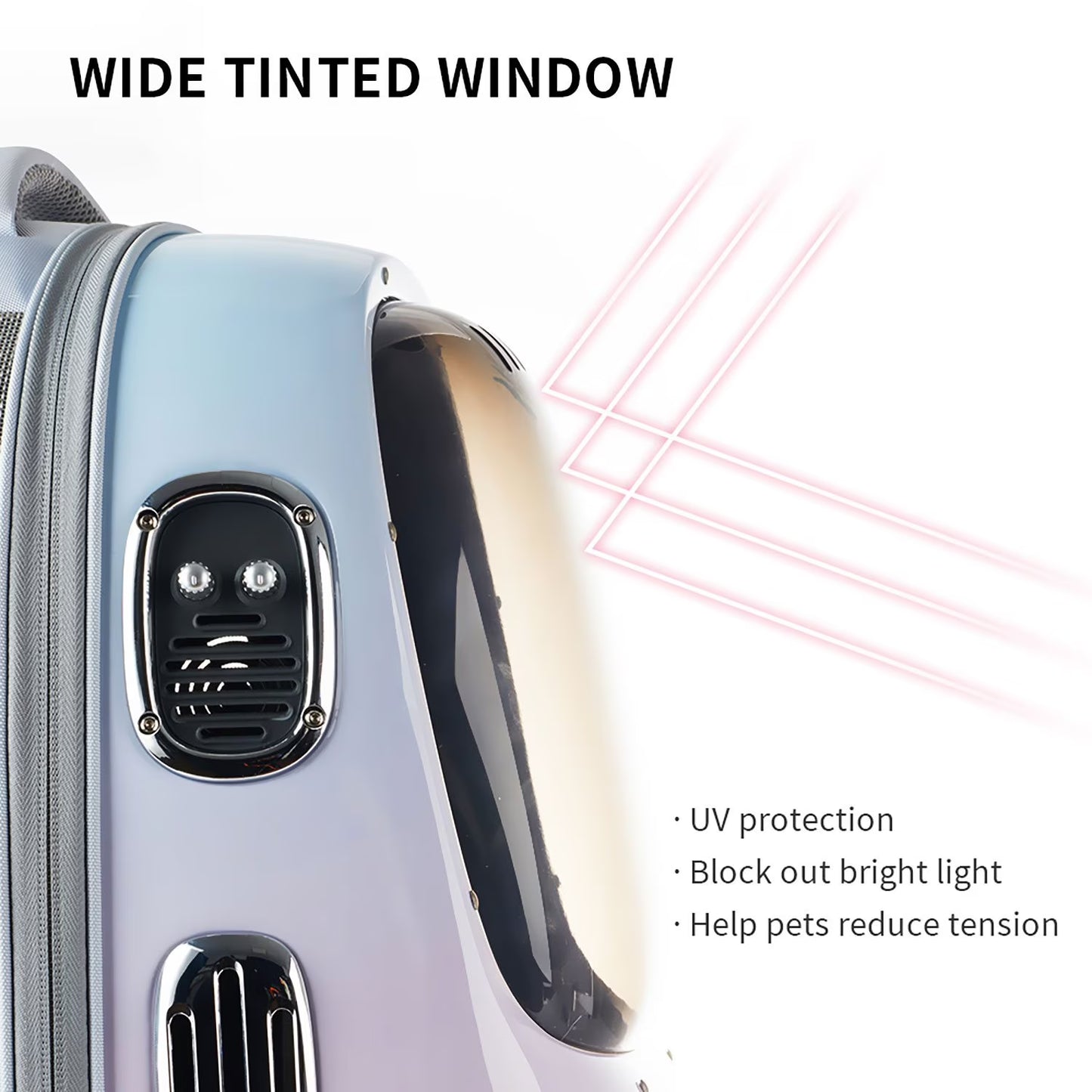 Smart Cat Carrier with Built-in Ventilation & UV Protection