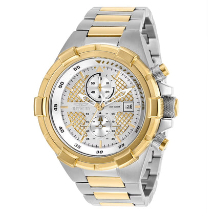 Men's Aviator 50.5mm Two Tone Stainless Steel Watch
