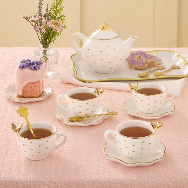 Butterfly Porcelain Tea Set, 15 pc.