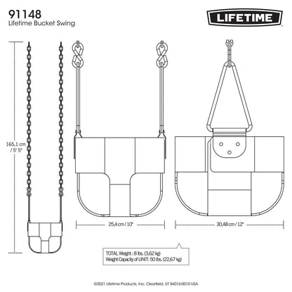 Toddler Bucket Swing with Coated Chain